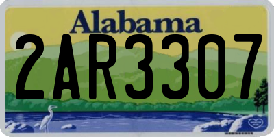 AL license plate 2AR3307