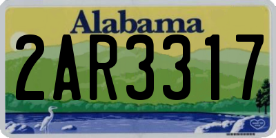 AL license plate 2AR3317