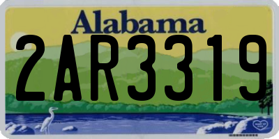 AL license plate 2AR3319