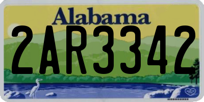 AL license plate 2AR3342