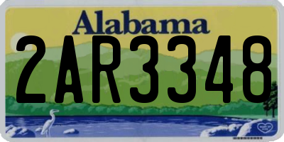 AL license plate 2AR3348