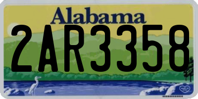 AL license plate 2AR3358