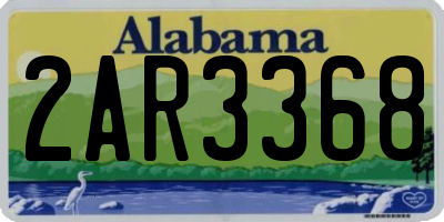 AL license plate 2AR3368