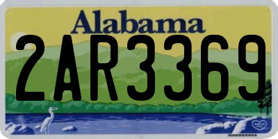 AL license plate 2AR3369