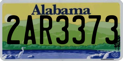 AL license plate 2AR3373