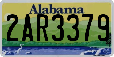 AL license plate 2AR3379