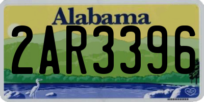 AL license plate 2AR3396