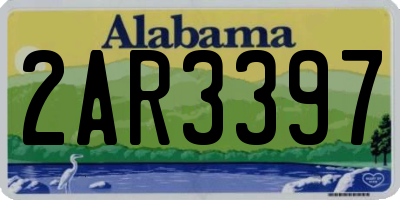 AL license plate 2AR3397