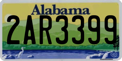 AL license plate 2AR3399
