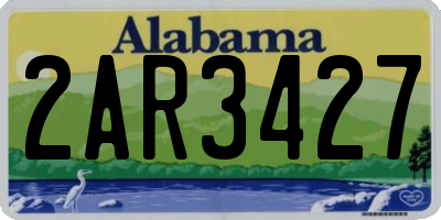 AL license plate 2AR3427