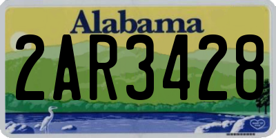 AL license plate 2AR3428