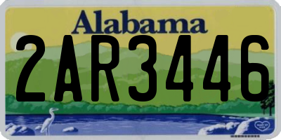 AL license plate 2AR3446