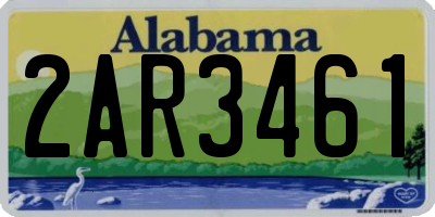 AL license plate 2AR3461
