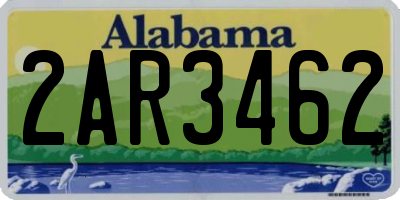 AL license plate 2AR3462