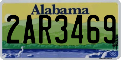 AL license plate 2AR3469