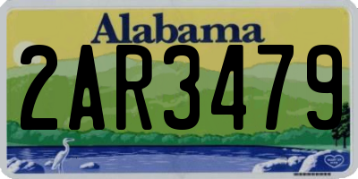 AL license plate 2AR3479