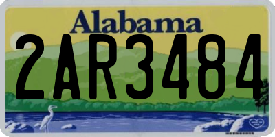 AL license plate 2AR3484