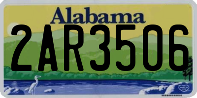 AL license plate 2AR3506