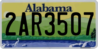 AL license plate 2AR3507
