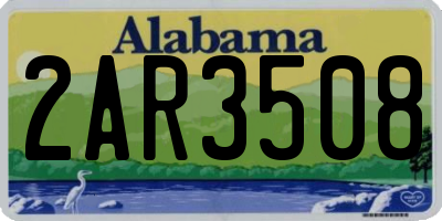 AL license plate 2AR3508
