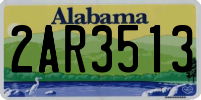 AL license plate 2AR3513