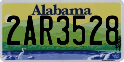 AL license plate 2AR3528