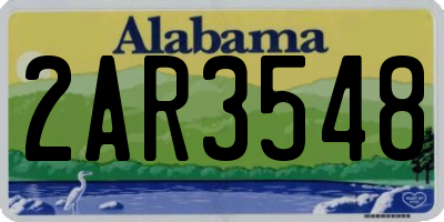 AL license plate 2AR3548