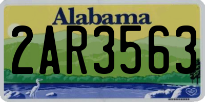 AL license plate 2AR3563