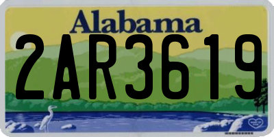 AL license plate 2AR3619