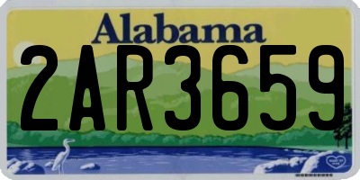 AL license plate 2AR3659