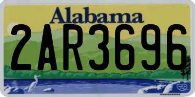 AL license plate 2AR3696