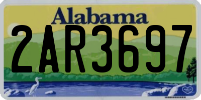 AL license plate 2AR3697