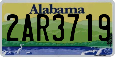 AL license plate 2AR3719