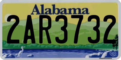 AL license plate 2AR3732