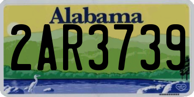 AL license plate 2AR3739