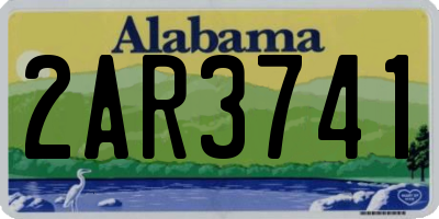 AL license plate 2AR3741