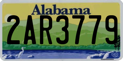 AL license plate 2AR3779