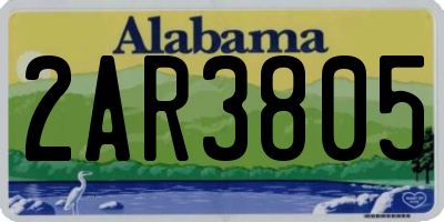 AL license plate 2AR3805