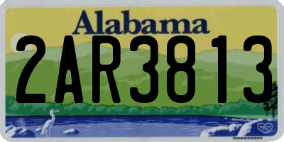 AL license plate 2AR3813