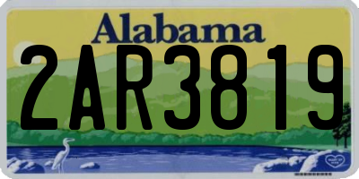 AL license plate 2AR3819