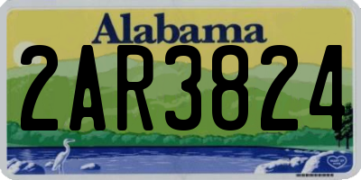 AL license plate 2AR3824