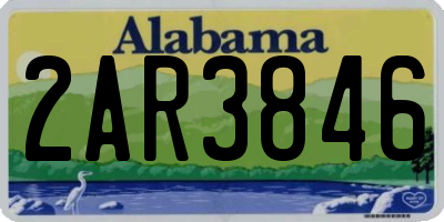 AL license plate 2AR3846