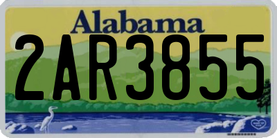 AL license plate 2AR3855