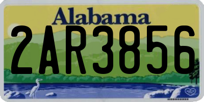 AL license plate 2AR3856