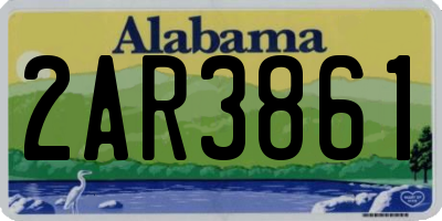 AL license plate 2AR3861