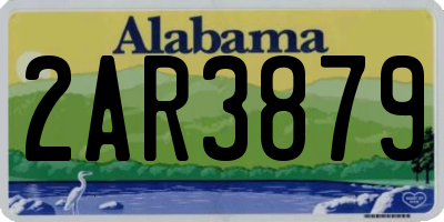 AL license plate 2AR3879