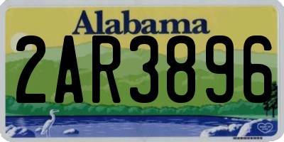AL license plate 2AR3896