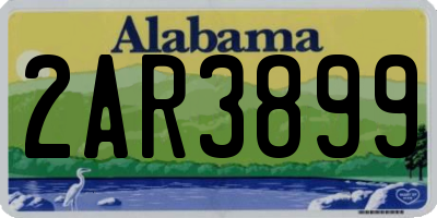 AL license plate 2AR3899