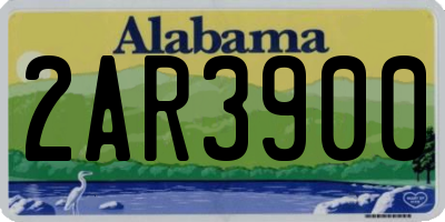 AL license plate 2AR3900