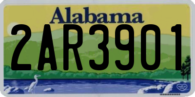 AL license plate 2AR3901